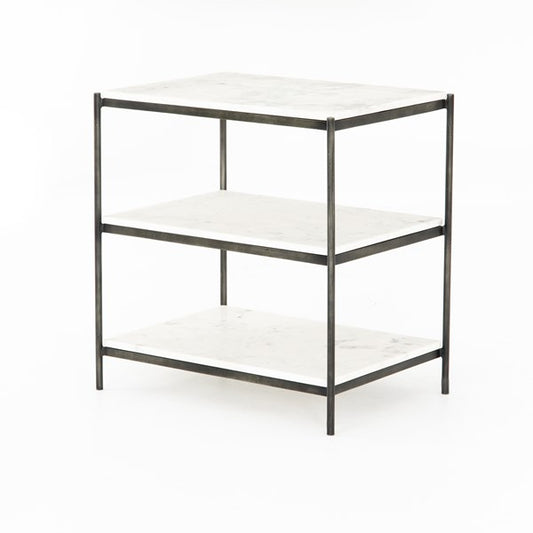 FELIX NIGHTSTAND - HAMMERED GREY