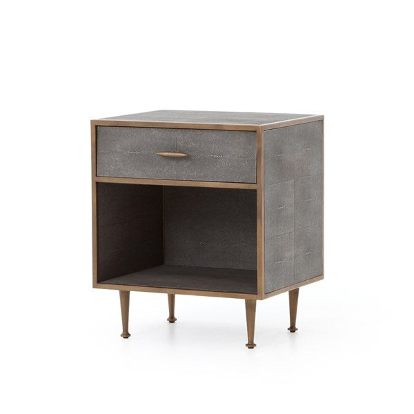 SHAGREEN BEDSIDE TABLE