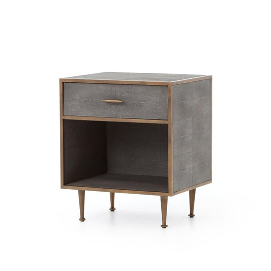 SHAGREEN BEDSIDE TABLE