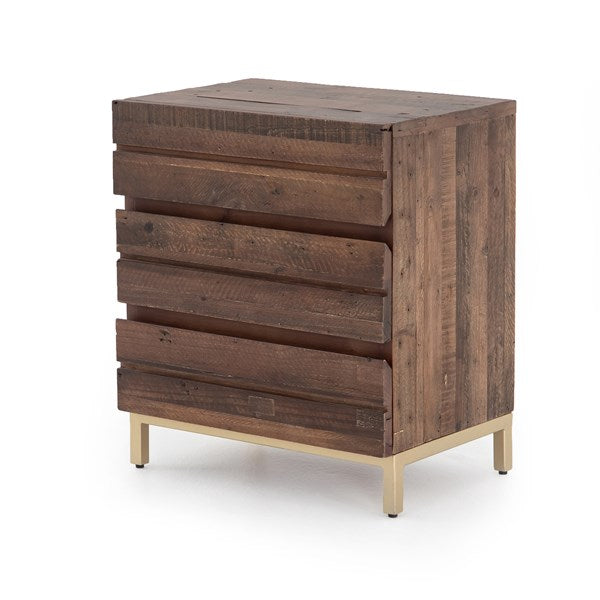 Tiller Nightstand-Brass