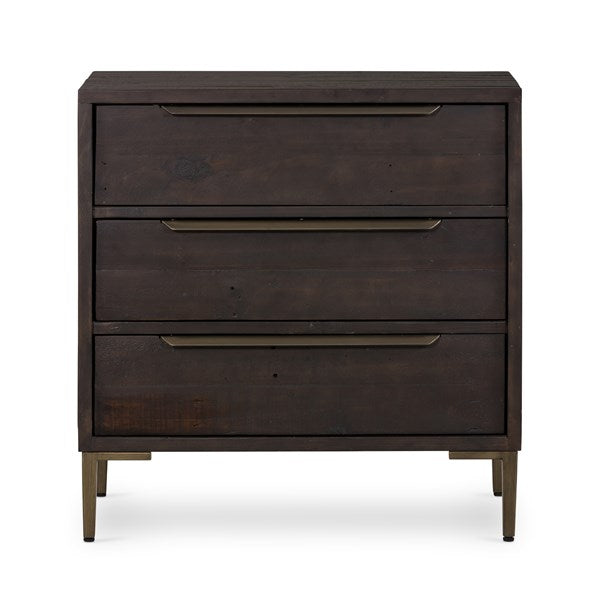 WYETH 3 DRAWER DRESSER - DARK CARBON