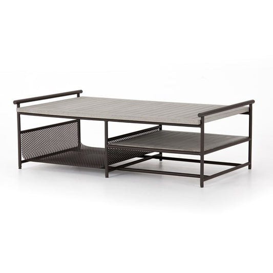 Ledger Outdoor Coffee Table-Grey