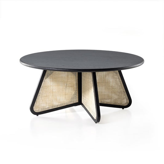 Irene Round Coffee Table-Brushed Ebony