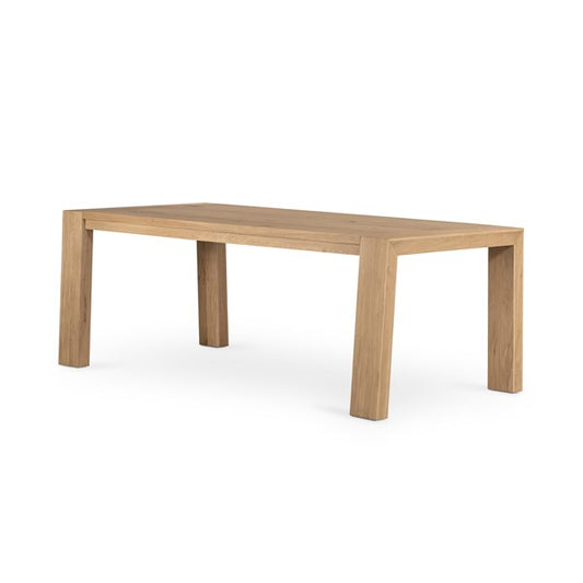 Capra Dining Table-Light Oak Resin