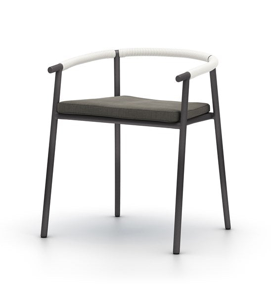 Chord Outdoor Dining Chair-Bronze/Charcl