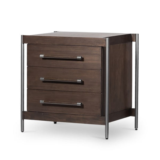 Jordan Nightstand-Warm Brown