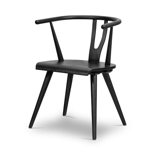 Cecelia Dining Chair-Matte Black Parawd