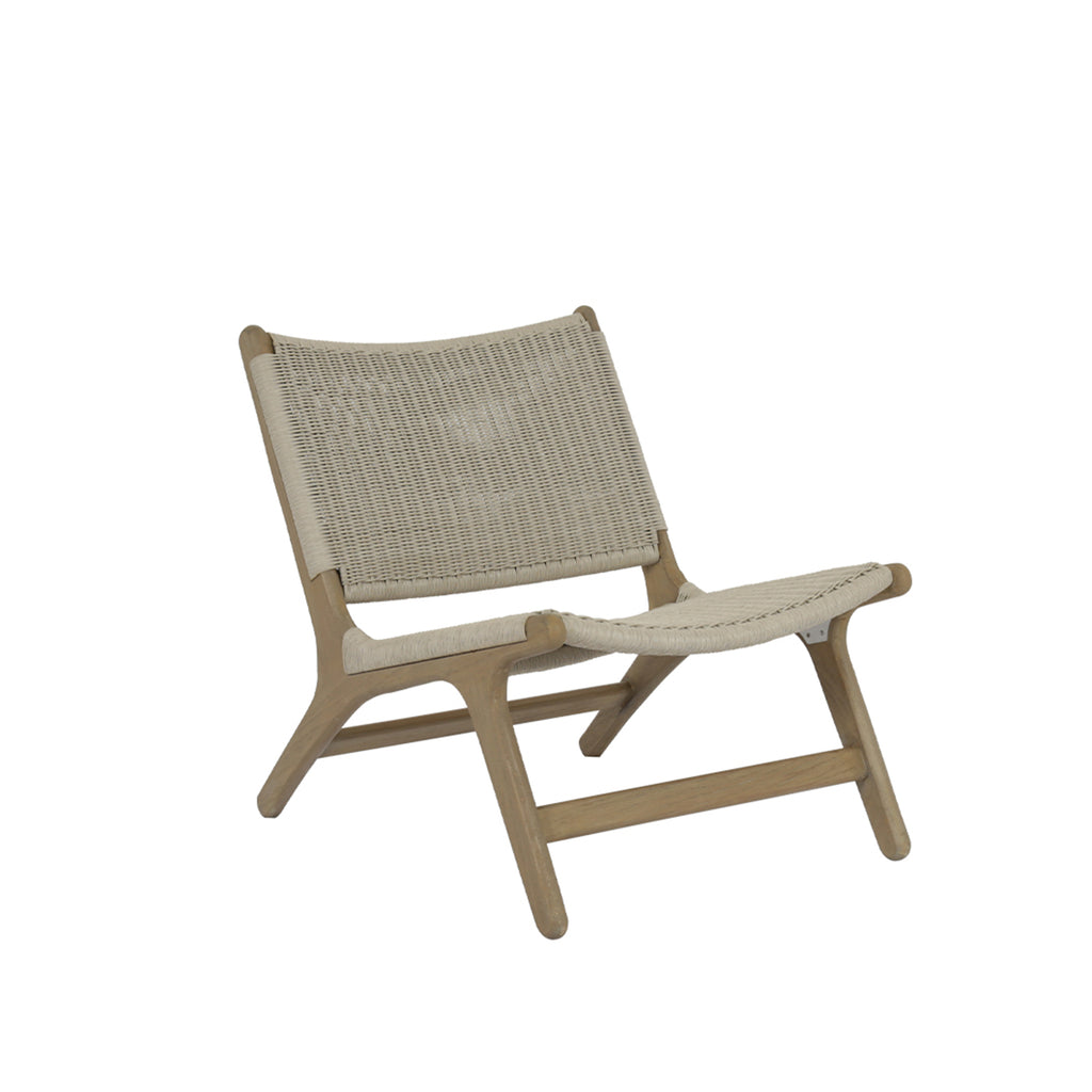 Coastal Teak Cushionless Accent Chair