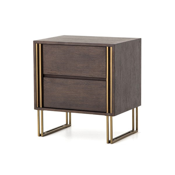 Samara Nightstand-Rubbed Black Veneer