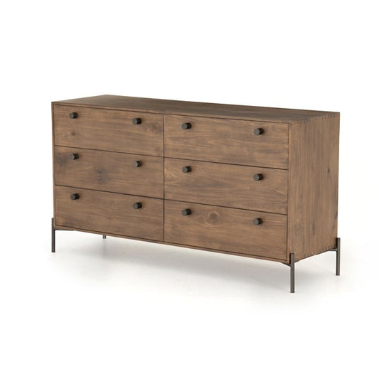 Dupont 6 Drawer Dresser-Auburn Poplar