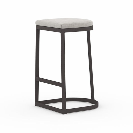 Val Outdoor Stool-Stone Grey-Bar