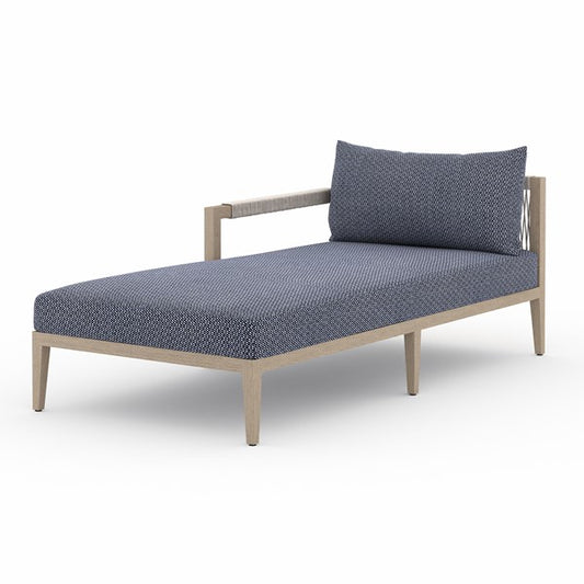 Sherwood Outdoor Laf Chaise Pc-Brwn/Navy