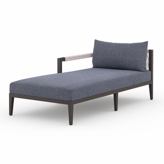 Sherwood Outdoor Laf Chaise Pc-Brnz/Navy