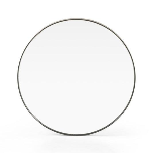 Bellvue Small Round Mirror-Rustic Black