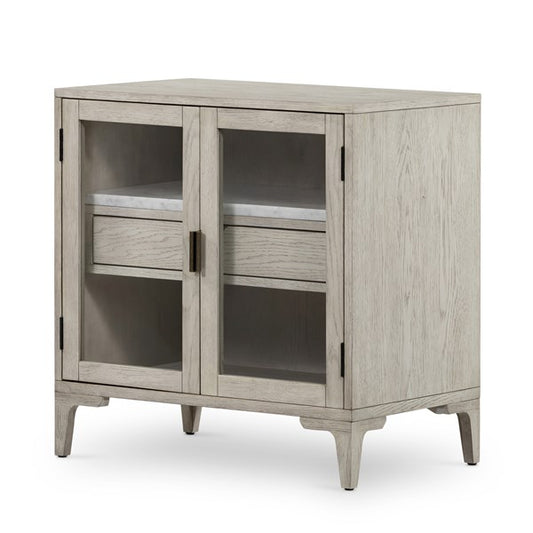 Viggo Cabinet Nightstand-Vintage Wht Oak