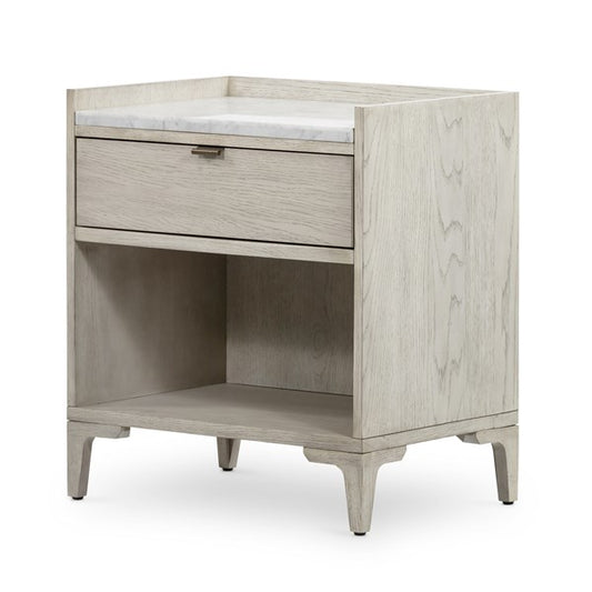 Viggo Nightstand-Vintage White Oak