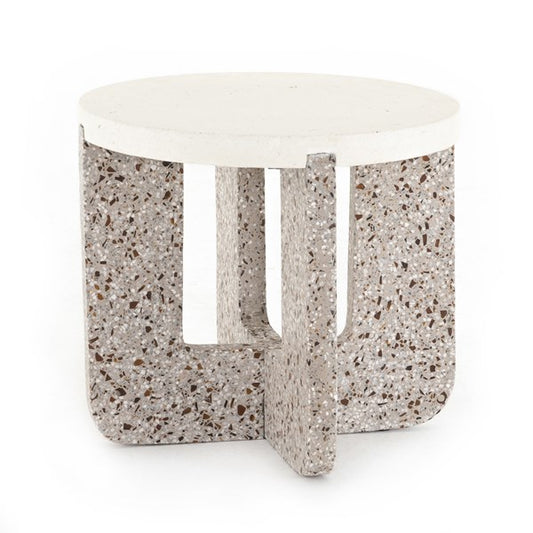 Lolita Outdoor End Table-Amber & Grey