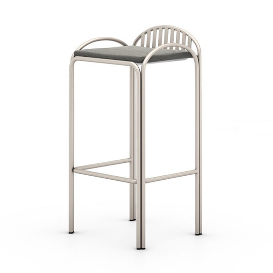 Cassian Outdoor Stool-Charcoal-Bar