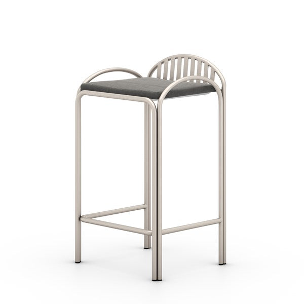 Cassian Outdoor Stool-Charcoal-Counter