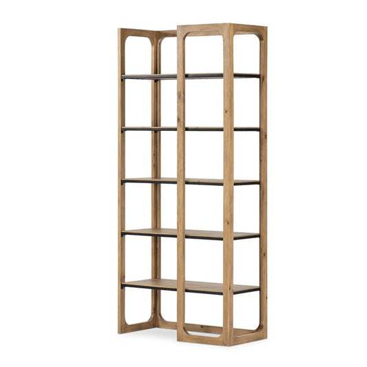 Nikola Bookcase-Smoked Pine