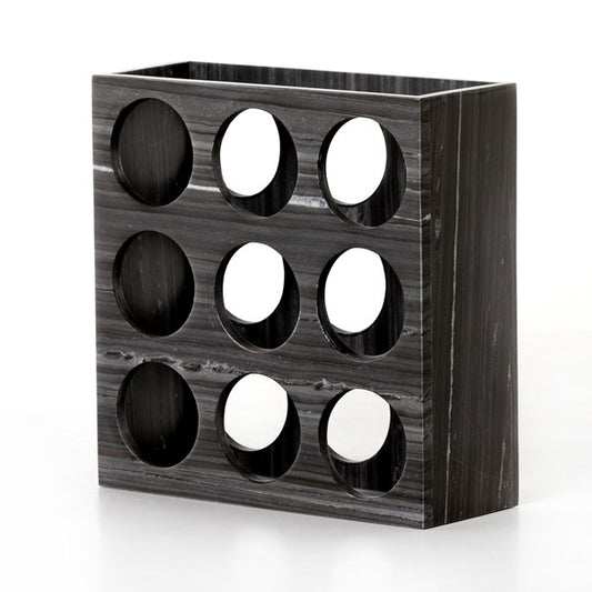 Veneto Wine Rack-Ebony Marble