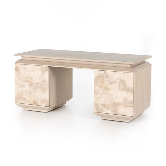 Journey Executive Desk-Bleached Burl