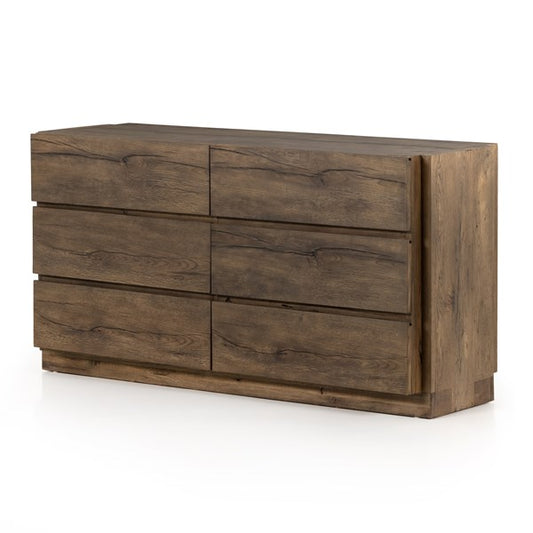 Perrin 6 Drawer Dresser-Rustic Fawn