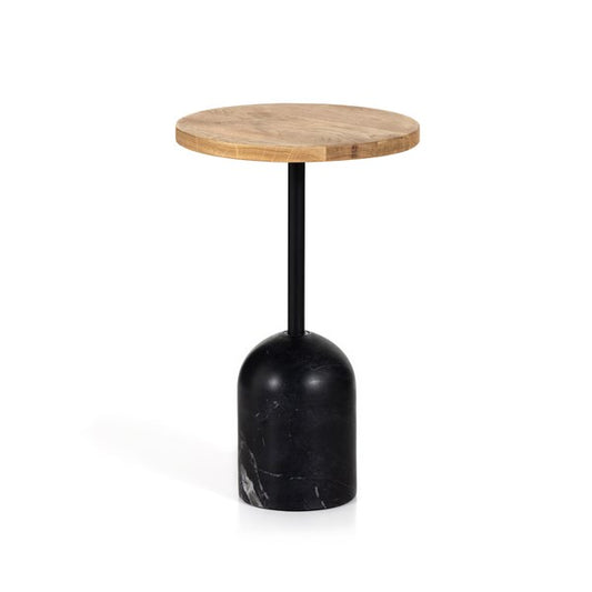 Fay Accent Table-Black Marble