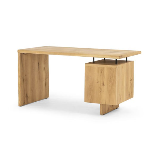 Sebby Live Edge Desk-Natural Reclaimed