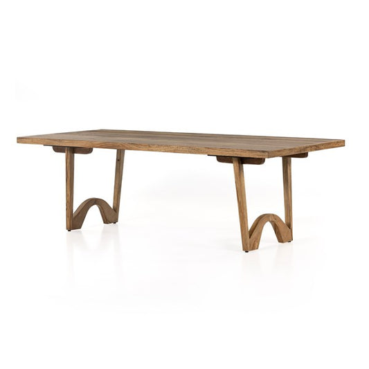 Bruna Dining Table-Rustic Oak Veneer