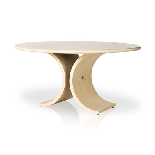 Zoia Dining Table-Ivory Mahogany Veneer