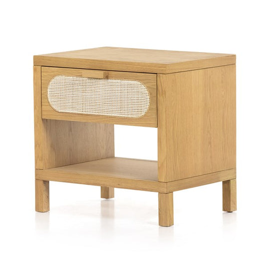 Allegra End Table-Honey Oak Veneer