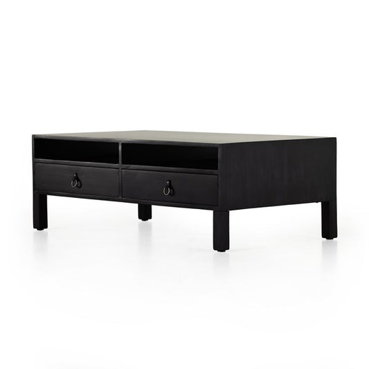 Isador Coffee Table-Black Wash Poplar