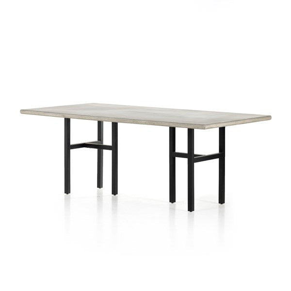 Gower Outdoor Dining Table-79"-Grey