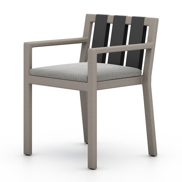 SONOMA OUTDOOR DINING ARMCHAIR, WEATHERED GREY