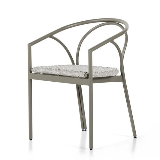 Arla Outdoor Dining Armchair-Ashen Slate