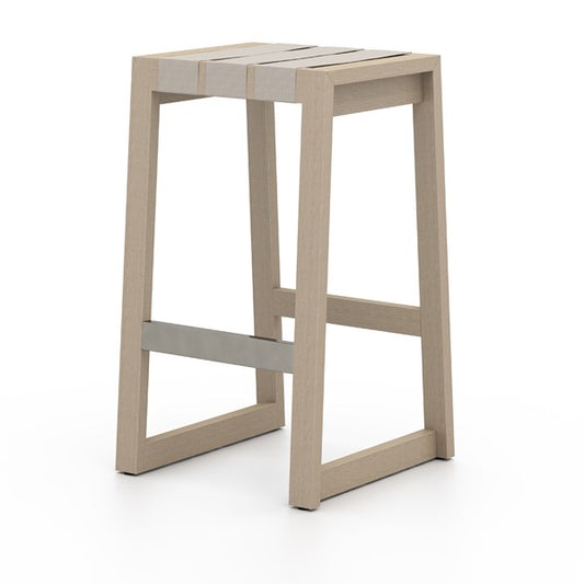 SONOMA OUTDOOR BAR + COUNTER STOOL, WASHED BROWN