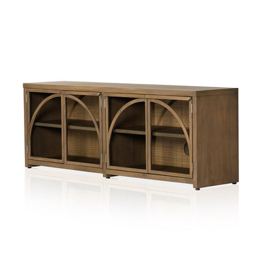 Ilana Media Console-Burnished Mindi