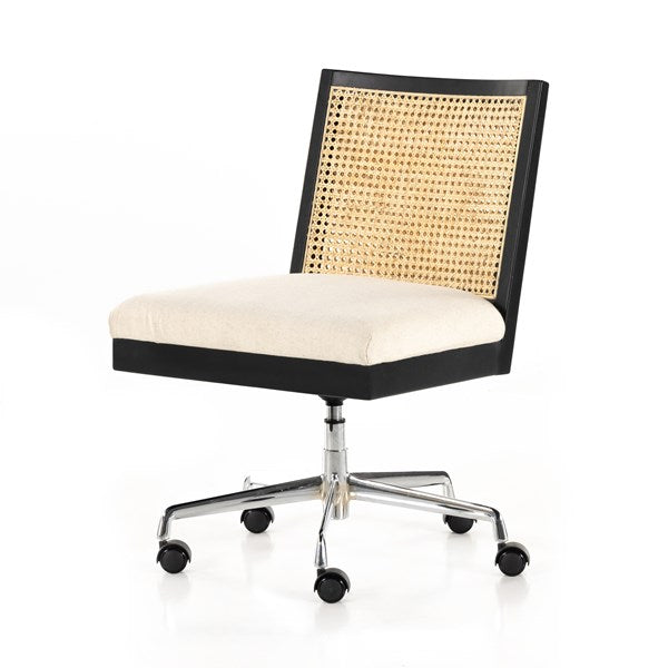 ANTONIA CANE ARMLESS DESK CHAIR