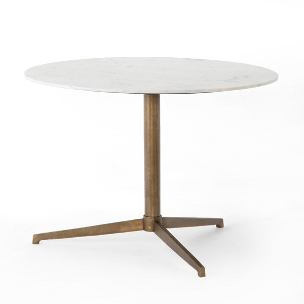 Helen Round Bistro Table-Polished White