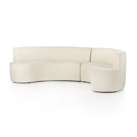 Sanda Dining Banquette-Kerbey Ivory