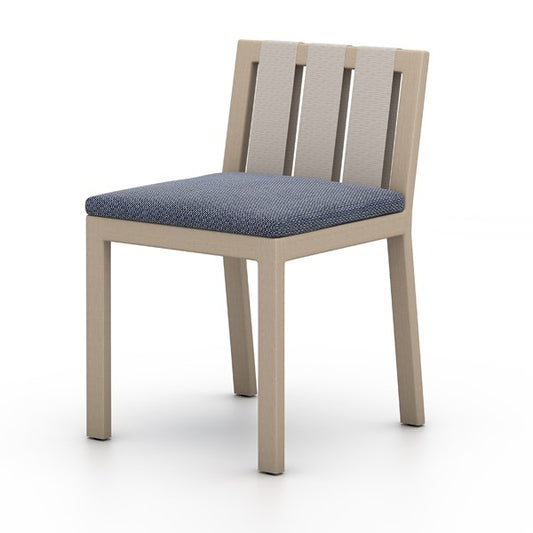 Sonoma Outdoor Dining Chair-Brown/Navy