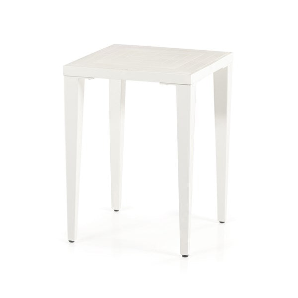 Sabi Outdoor End Table-Ivory Clay