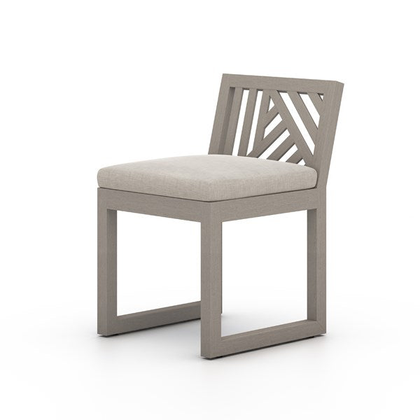 AVALON OUTDOOR DINING CHAIR, WEATHERED GREY