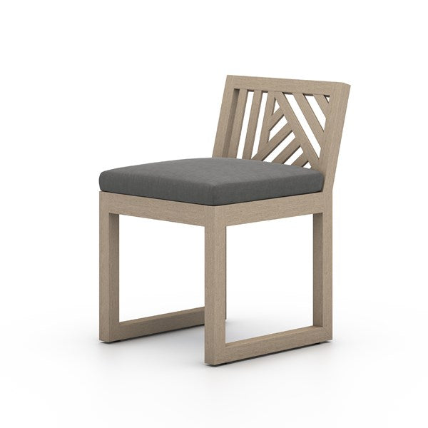 AVALON OUTDOOR DINING CHAIR, WASHED BROWN