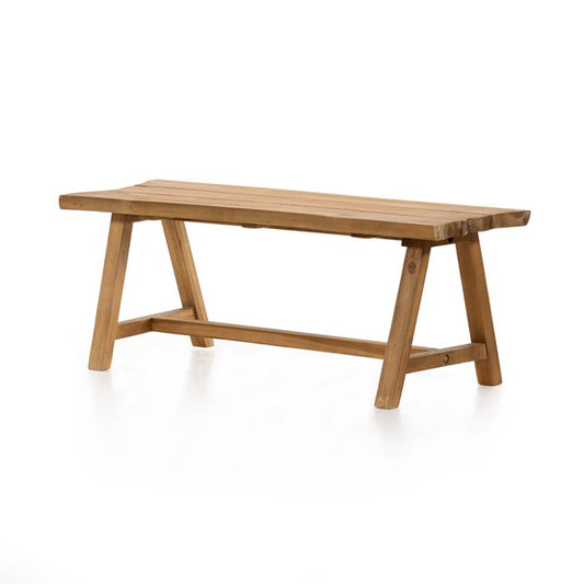 Salinas Outdoor Bench-Natural Teak