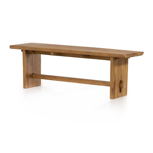 Saban Outdoor Bench-Natural Teak