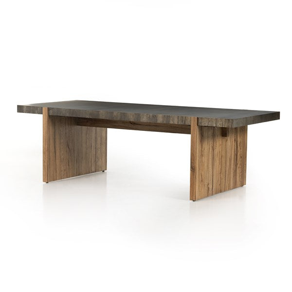 Bingham Dining Table-Rustic Oak Veneer
