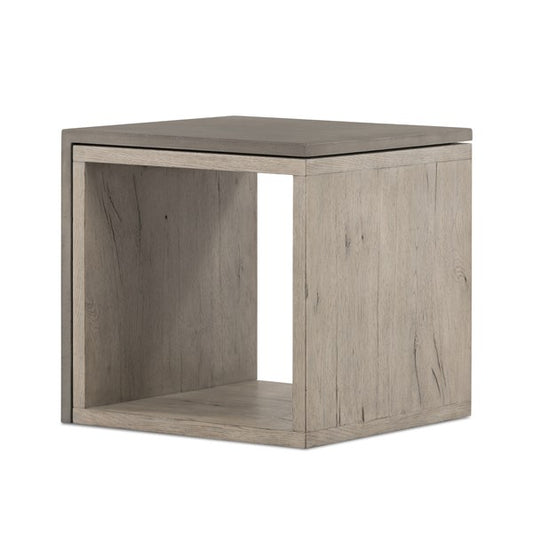 Faro End Table-Dark Grey Concrete