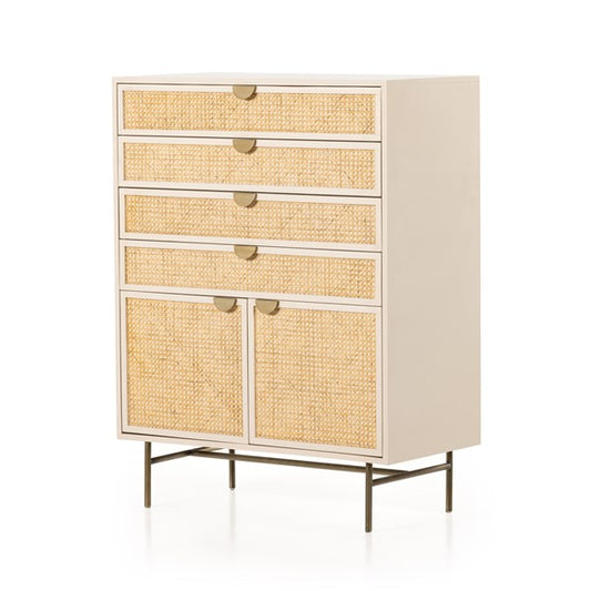 Luella Tall Dresser-Matte Alabaster